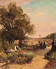 Alfred Stevens Canvas Paintings - Quai Aux Fleurs